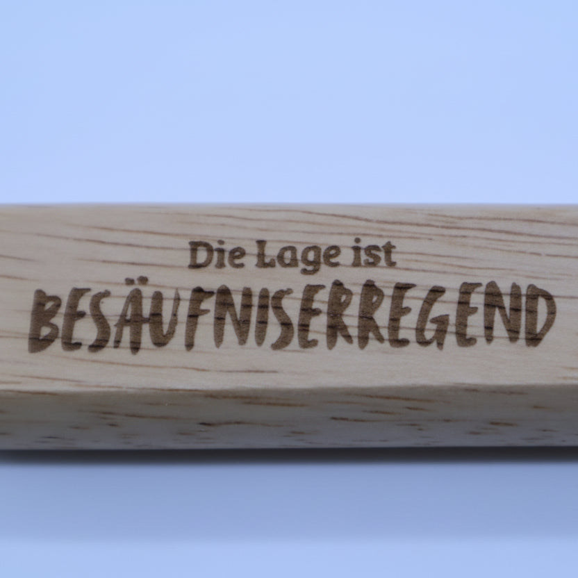 Geschenkidee Flaschenöffner Holz für Vater oder Freund