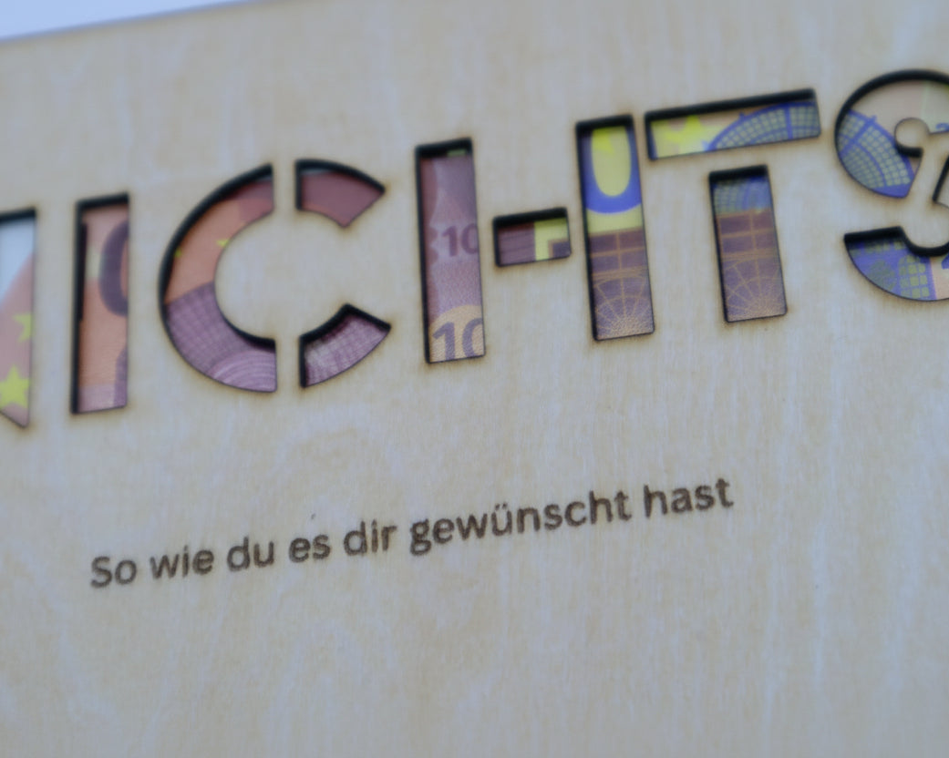 Kreative Geldgeschenk Verpackung aus Holz
