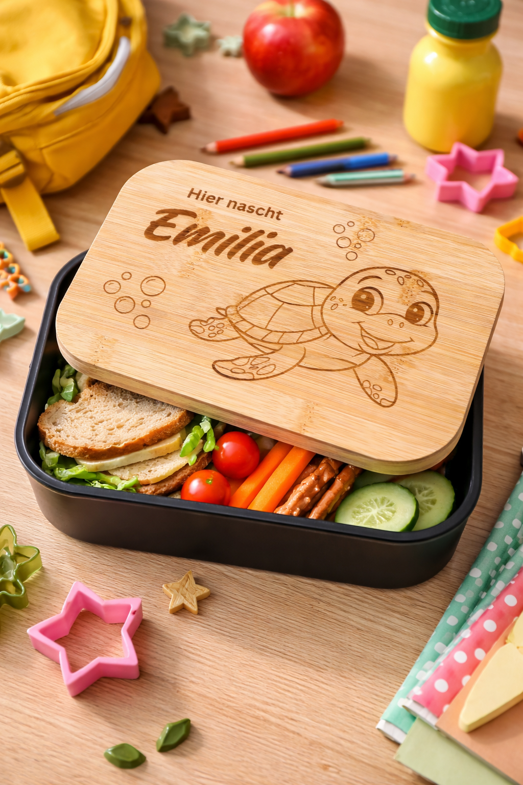 Lunchbox für Kinder mit personalisiertem Namen