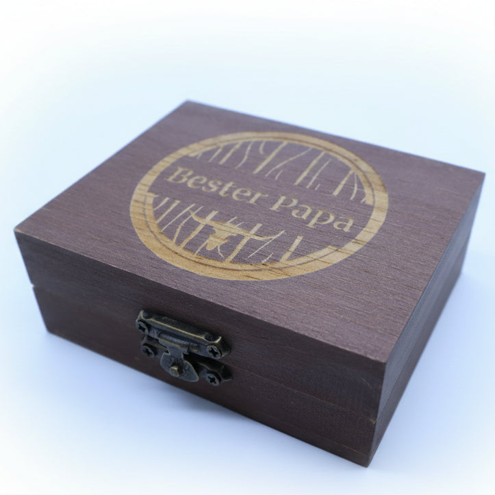 Whiskey Steine Set Bester Papa Holzbox Geschenk